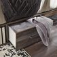 Ashley Drystan 3-Piece King Panel Bedroom Set in Brown Rustic, Burnt Orange and Teal, , large