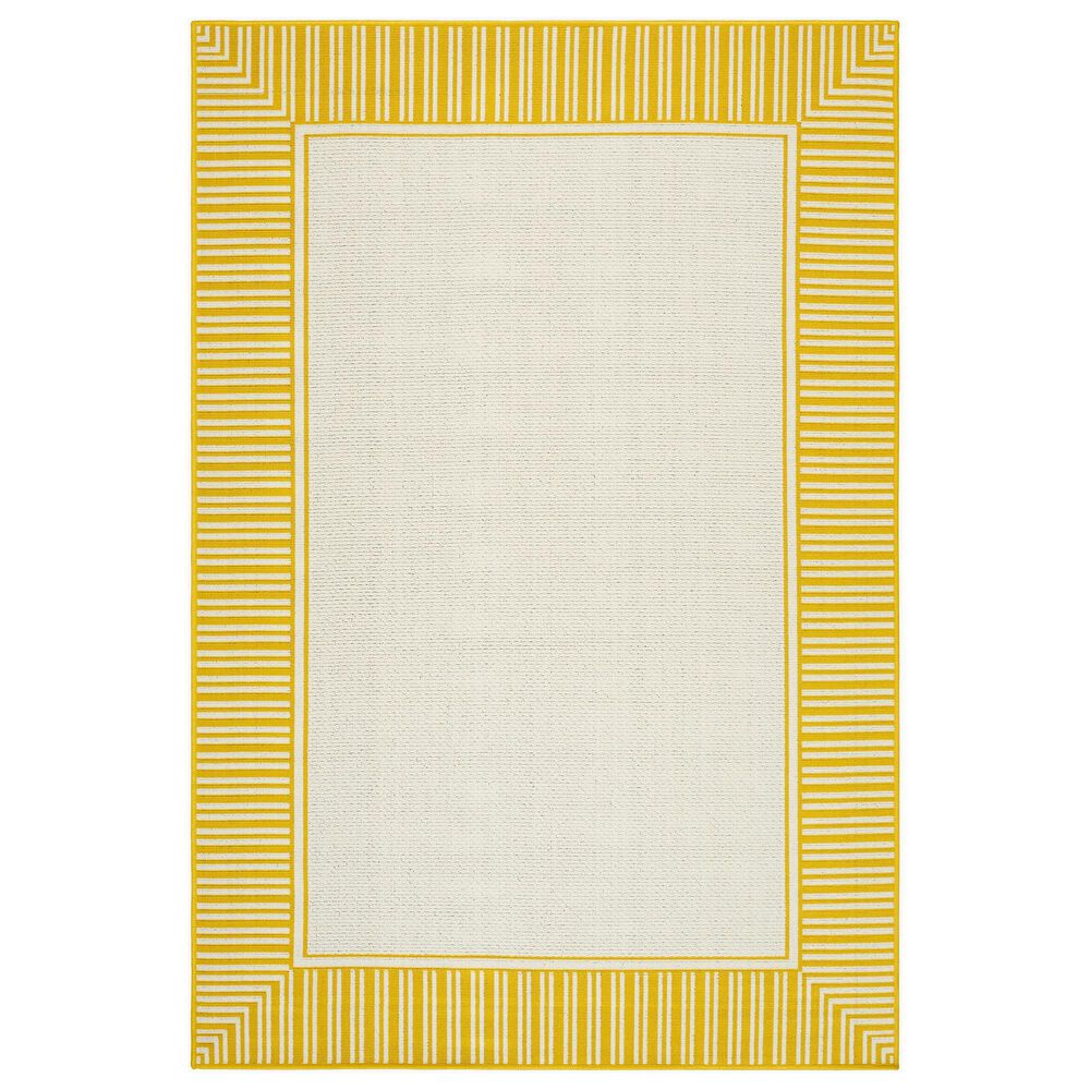 Surya Alfresco 3"7" x 5"7" Pearl, Saffron, Beige and Tan Indoor/Outdoor Area Rug, , large