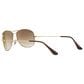 Rayban Glasses Cockpit Sunglasses with Light Brown Gradient Lenses in Polished Arista Gold, , large