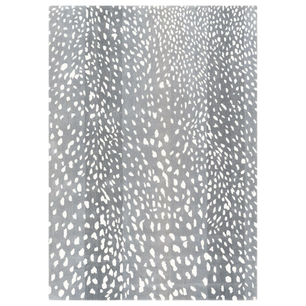 Surya Athena 9" x 12" Gray and Cream Area Rug, , large