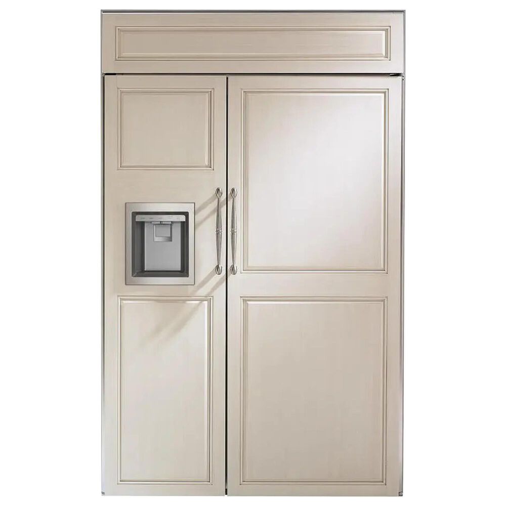 Monogram 42&quot; Smart Built-In Side by Side Refrigerator with Dispenser - Panels Sold Separately, , large