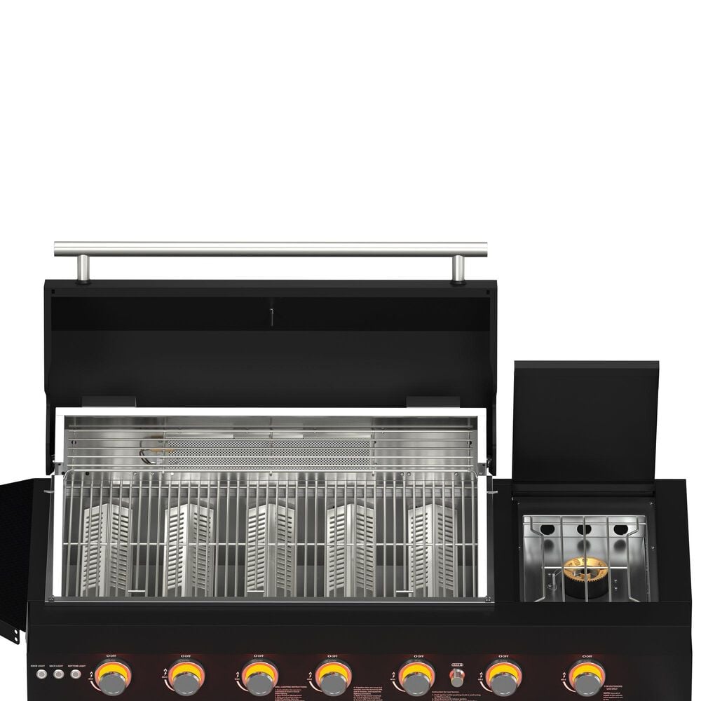 Forno All'Aperto 3-Piece Outdoor Kitchen Grill Set with Bar and Beverage Center in Black, , large