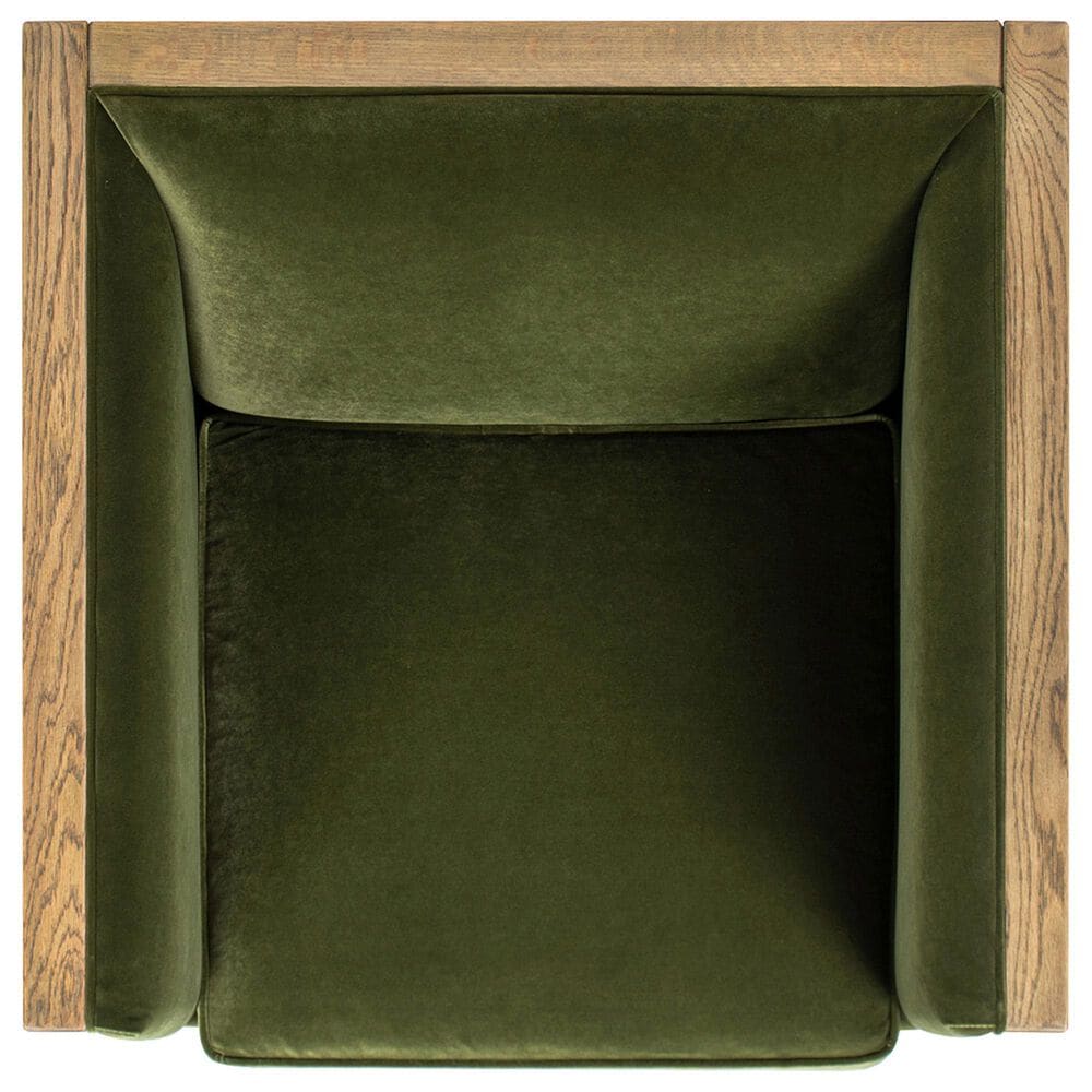 Jennifer Taylor Home Georgia Accent Arm Chair with Olive Green, , large