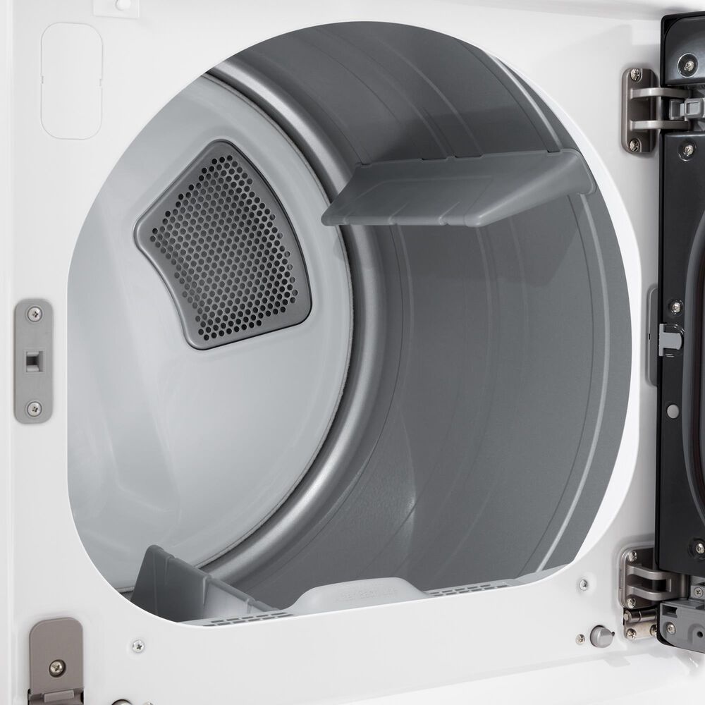 LG 7.3 Cu. Ft. Rear Control Gas Dryer with LG EasyLoad Door and AI Sensing in Alpine White, , large