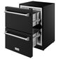 Thor Kitchen Gordon Ramsay 5.4 Cu. Ft. Undercounter Drawer Freezer with Stainless Steel Handle Kit in Black, , large