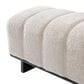 Hearth and Haven 64" Upholstered Dining Bench with Tufted Design in Beige, , large