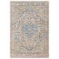 Surya Bodrum BDM-2325 7"10" x 10" Ivory, Orange, Saffron, Gray, Navy and Coral Area Rug, , large