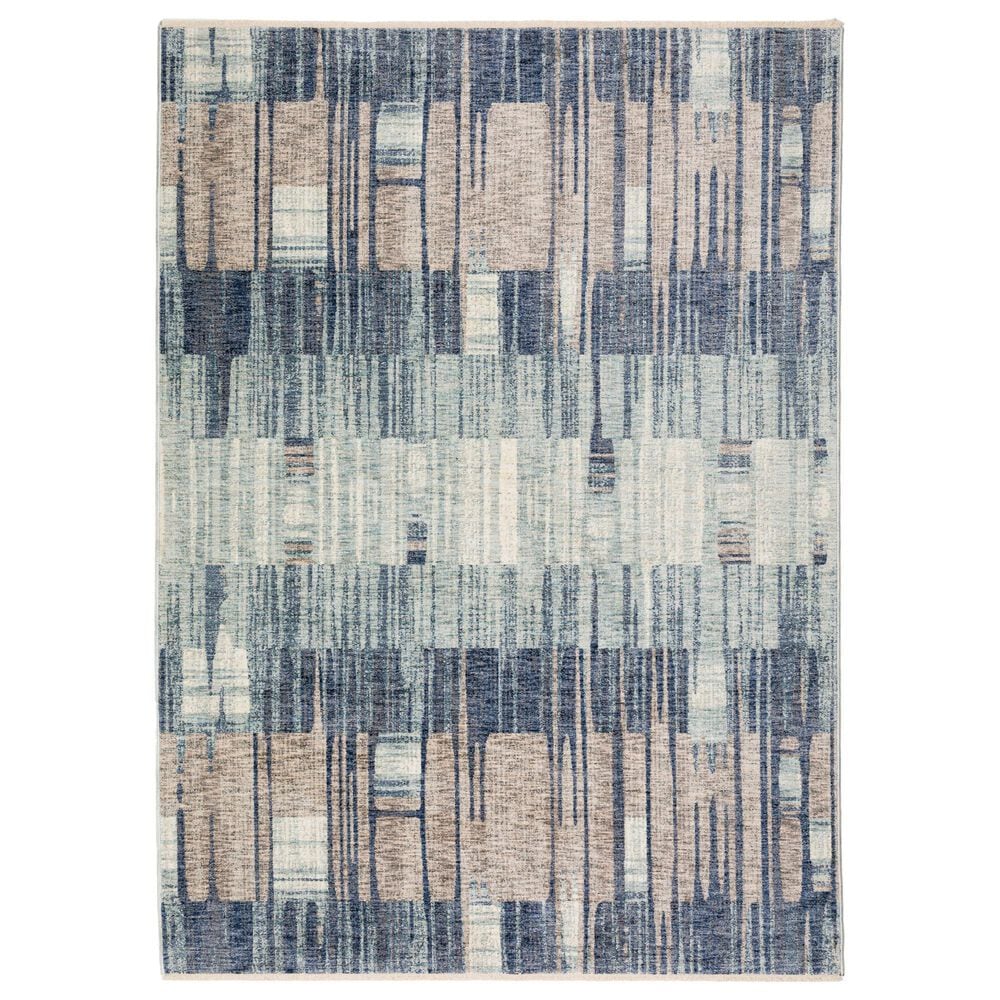 37B Neola 5" x 7"10" Navy Area Rug, , large