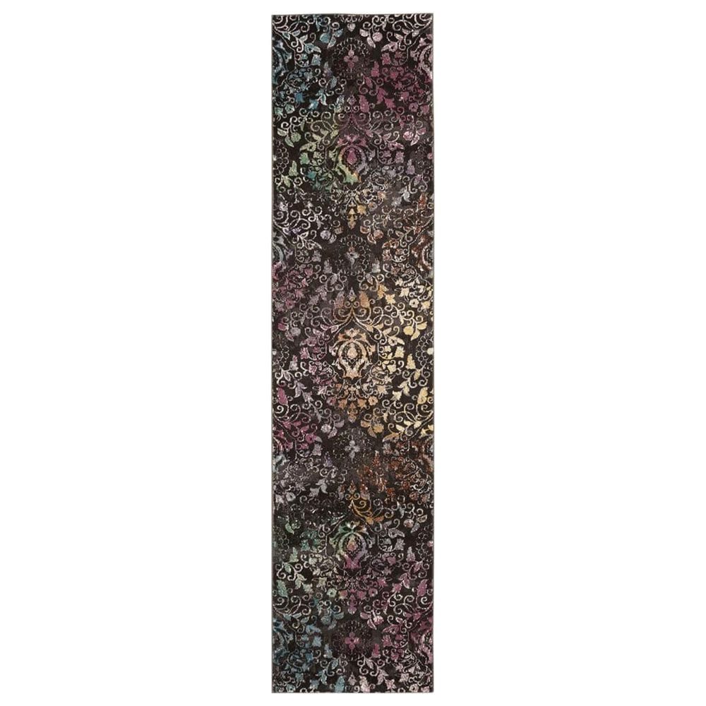 Safavieh Aria 2" x 8" Brown and Multicolor Runner, , large