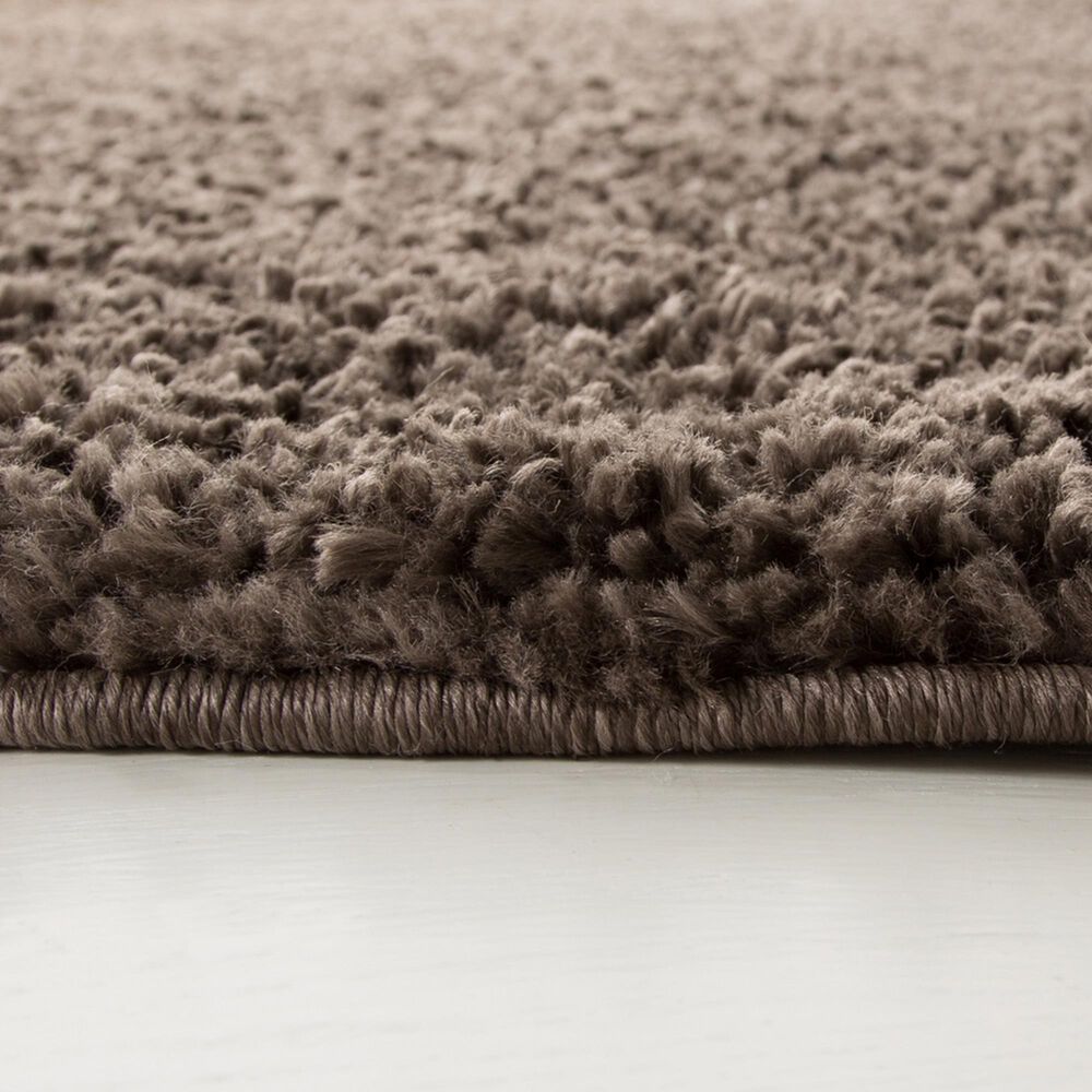Safavieh August Shag 3&#39; Round Brown Area Rug, , large