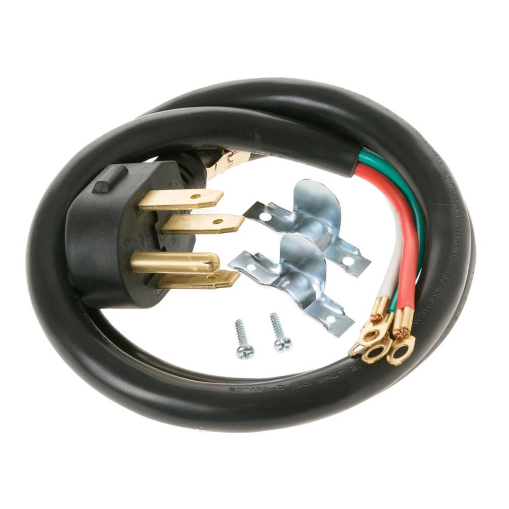 GE Parts & Filters 4' Universal 4-Prong 40 Amp Range Power Cord, , large