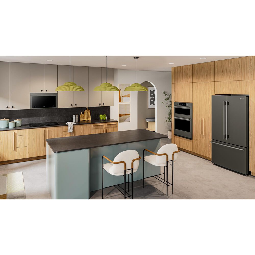 KitchenAid 25 Cu. Ft. Counter-Depth French Door Refrigerator in Black Ore, , large