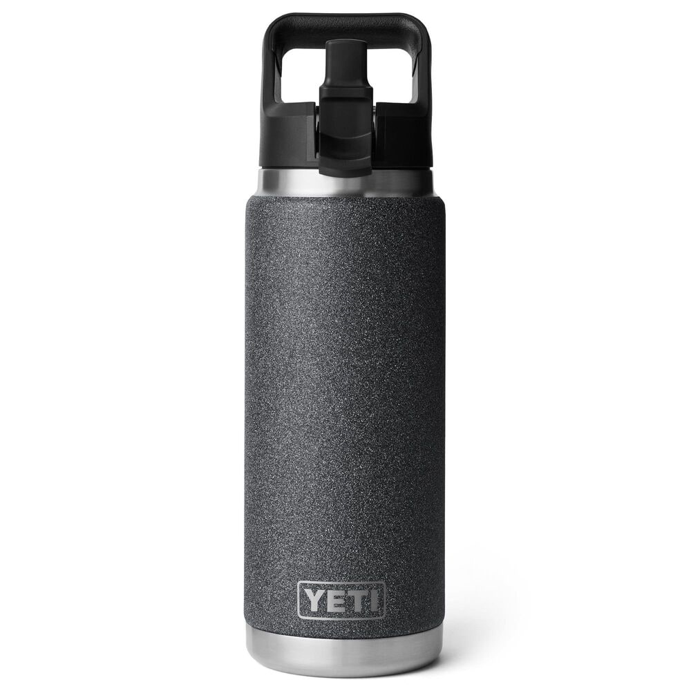 YETI Rambler 26 Oz Bottle with Straw Cap in Black Stone, , large