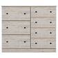 Lemoore Essentials 7 Drawer Dresser Only in Frosted Pine, , large