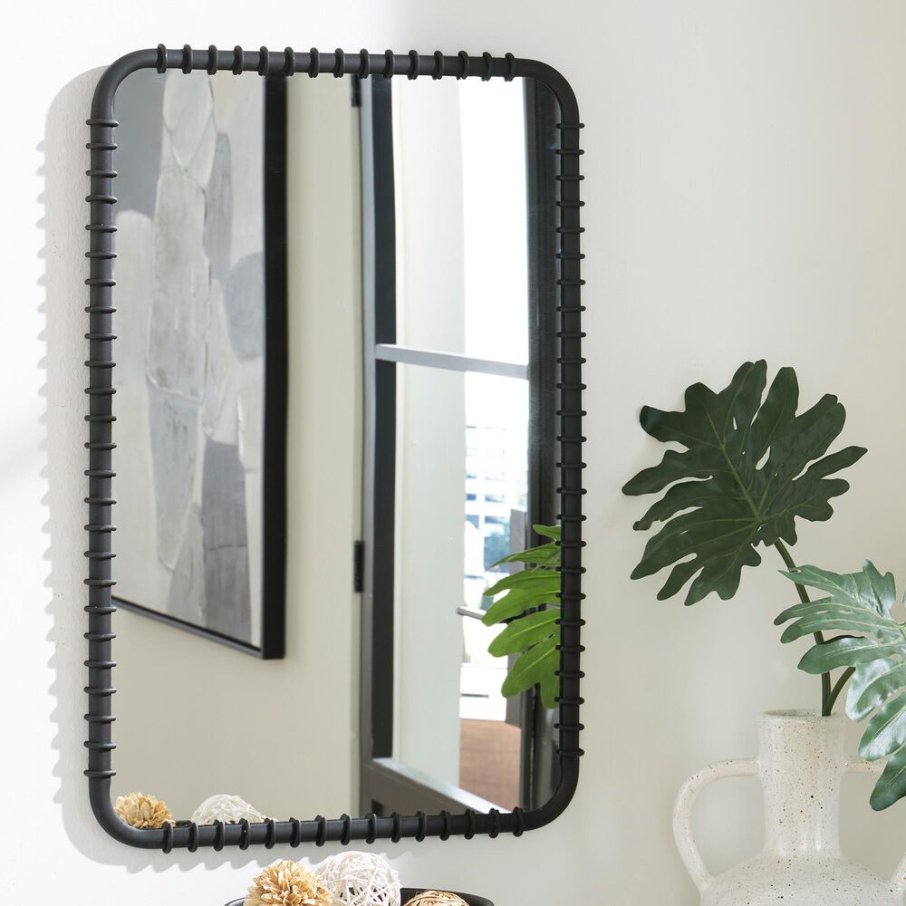 Ashley Judlow Accent Wall Mirror in Black, , large