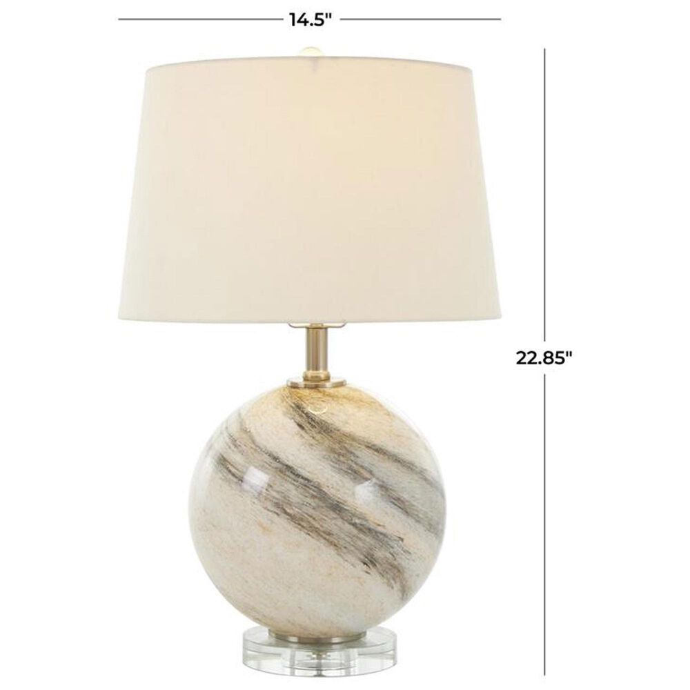 Maple and Jade Inspired Table Lamps in Beige, Brown, Clear and Gold, , large
