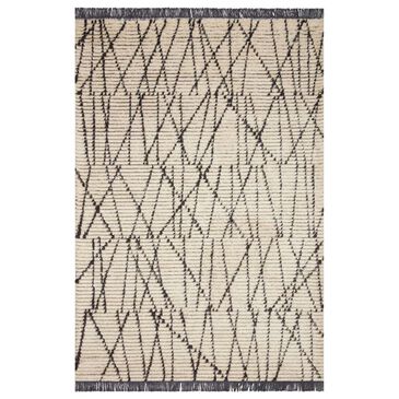 Chris Loves Julia x Loloi Alice ALI-01 2"7" x 4" Cream and Charcoal Area Rug, , large