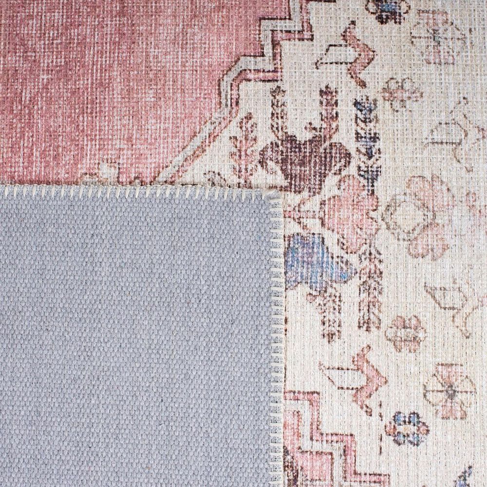 Safavieh Serapi 6&#39;7&quot; Square Ivory and Pink Area Rug, , large
