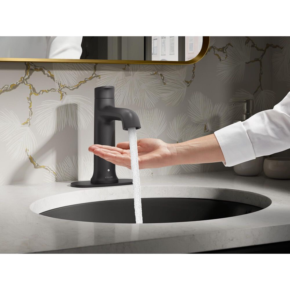 Kohler Tone Touchless Bathroom Sink Faucet in Matte Black, , large