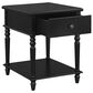 Linon Home Decor Mcghie Side Table in Matte Black, , large