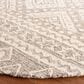 Safavieh Micro-Loop 5" Round Dark Gray and Ivory Area Rug, , large
