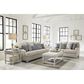 Signature Design by Ashley Traemore Stationary Loveseat in Linen, , large