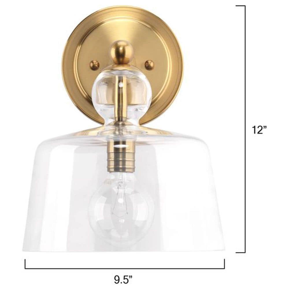 Jamie Young Direct Ship Halden Glass Wall Sconce in Brass, , large
