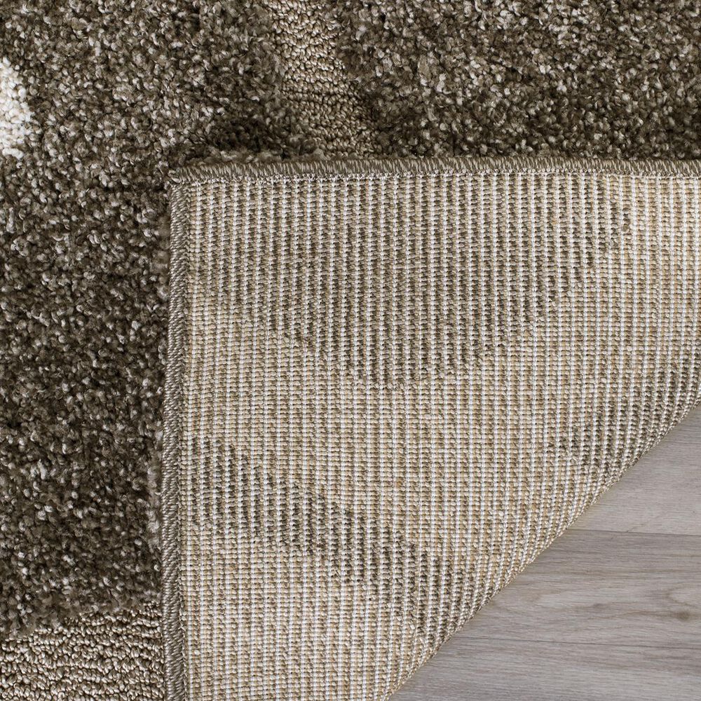 Safavieh Florida Shag SG459-7913-3 3&#39;3&quot; x 5&#39;3&quot; Smoke/Beige Area Rug, , large