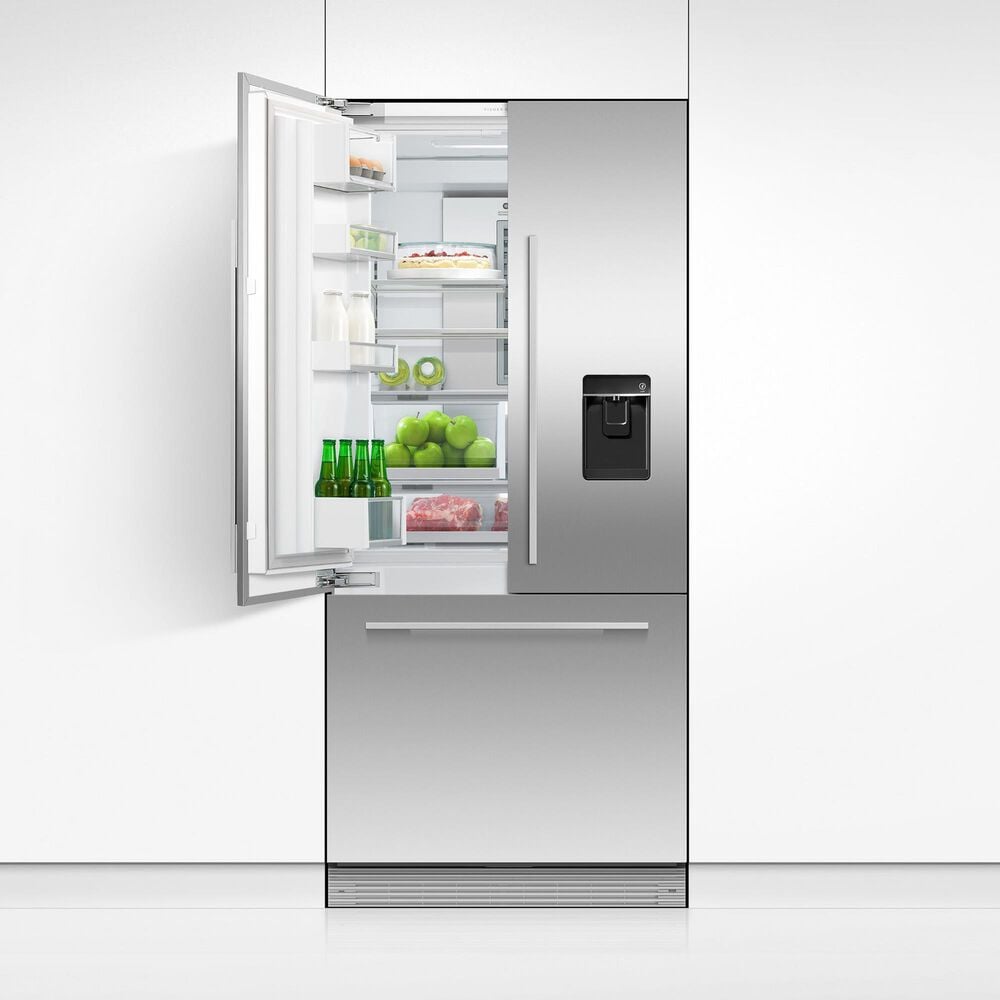 Fisher &amp; Paykel 32" Integrated French Door Refrigerator with Water Dispenser - Panels Sold Separately, , large