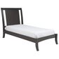 Urban Home Nevis Twin Low Profile Sleigh Bed in Espresso, , large