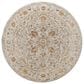 Surya Reina Light Gray, Cream, Denim, Mustard, Rust, Olive and Light Brown 6"7" Round Area Rug, , large