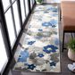 Safavieh Cabana CBN308F 2"2" x 9" Grey and Blue Indoor/Outdoor Performance Runner, , large