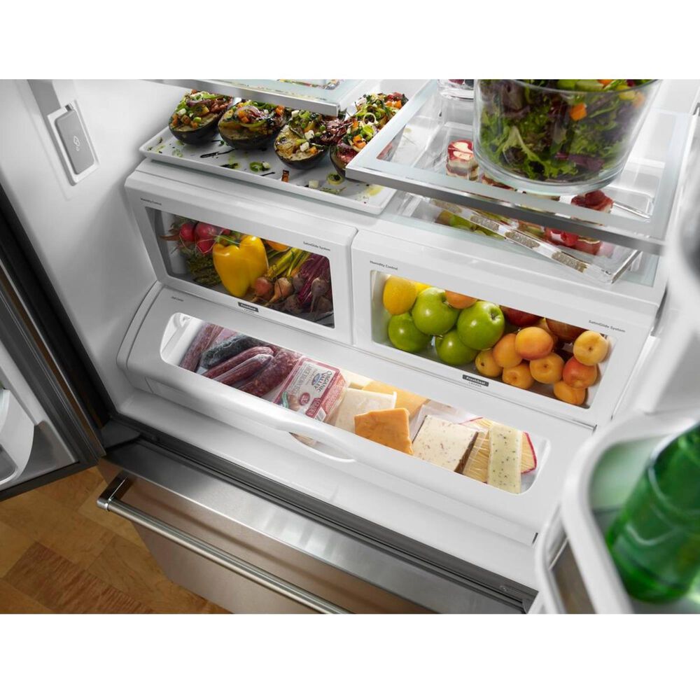 KitchenAid 22 Cubic Feet Counter Depth French Door Refrigerator with Interior Dispenser, , large