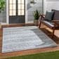 Surya Eagean EAG-2407 Navy, Blue, Pale Blue, Oatmeal, Gray, Off-White and Taupe 7"10" x 10"2" Indoor/Outdoor Area Rug, , large