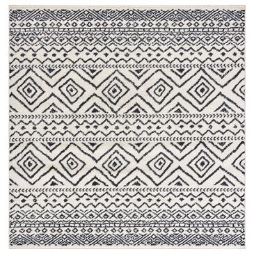 Safavieh Tulum TUL267 6"7" Square Ivory and Black Area Rug, , large
