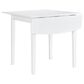 Linon Home Decor Torino Drop Leaf Dining Table in White - Table Only, , large
