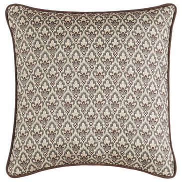 J. Queen New York Maren 16" Square Throw Pillow in Antique Gold, Beige, and Chocolate, , large