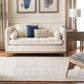 Safavieh Micro-Loop 3" x 5" Aqua and Ivory Area Rug, , large