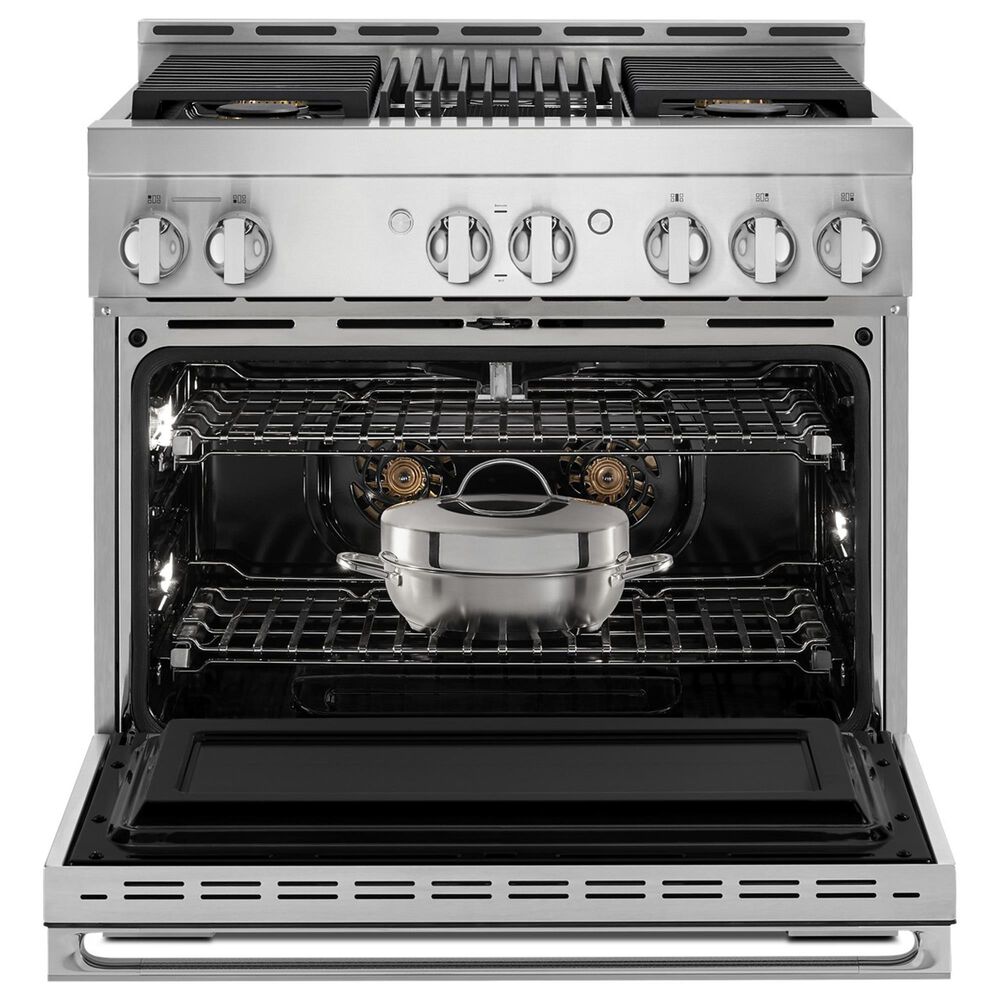 JennAir 36&quot; Smart Professional Gas Range with Grill in Stainless Steel, , large