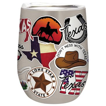 Carson Gifts Texas 12 Oz Stainless Wine Tumbler in Multicolor, , large