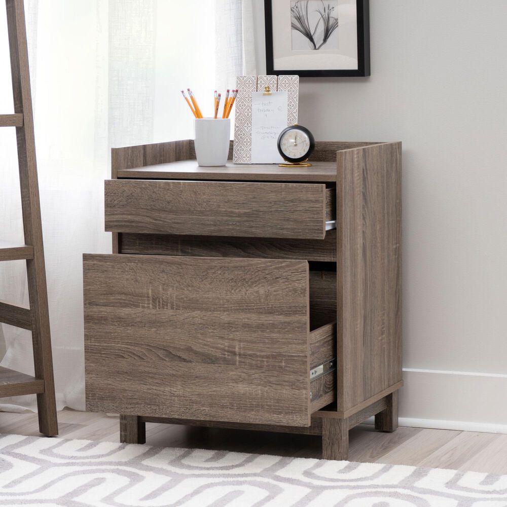 Linon Home Decor Tracey 2-Drawer File Cabinet in Grey, , large