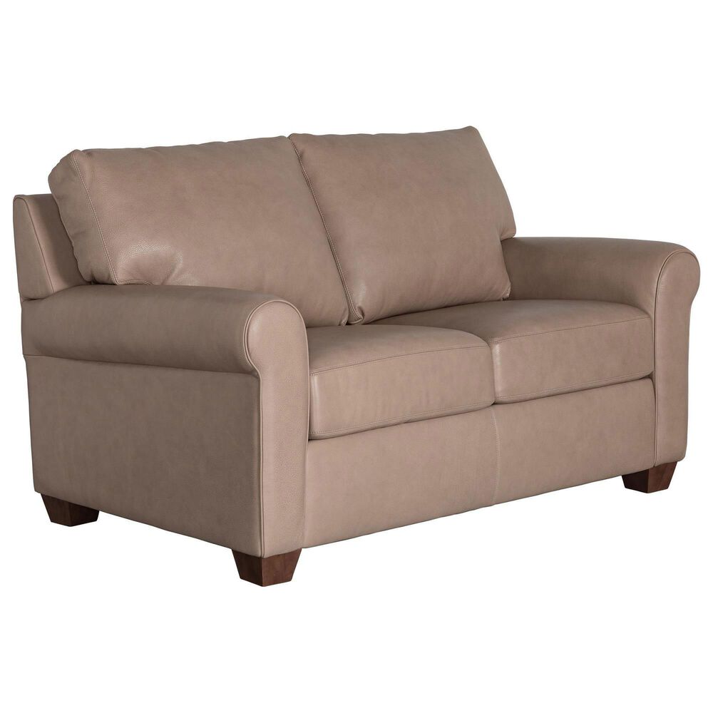 American Leather Sutton Stationary Sofa and Loveseat Set in Titan Champagne, , large