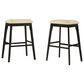 Carolina Chair and Table Mirabelle 30" Barstool in Cream/Espresso (Set of 2), , large
