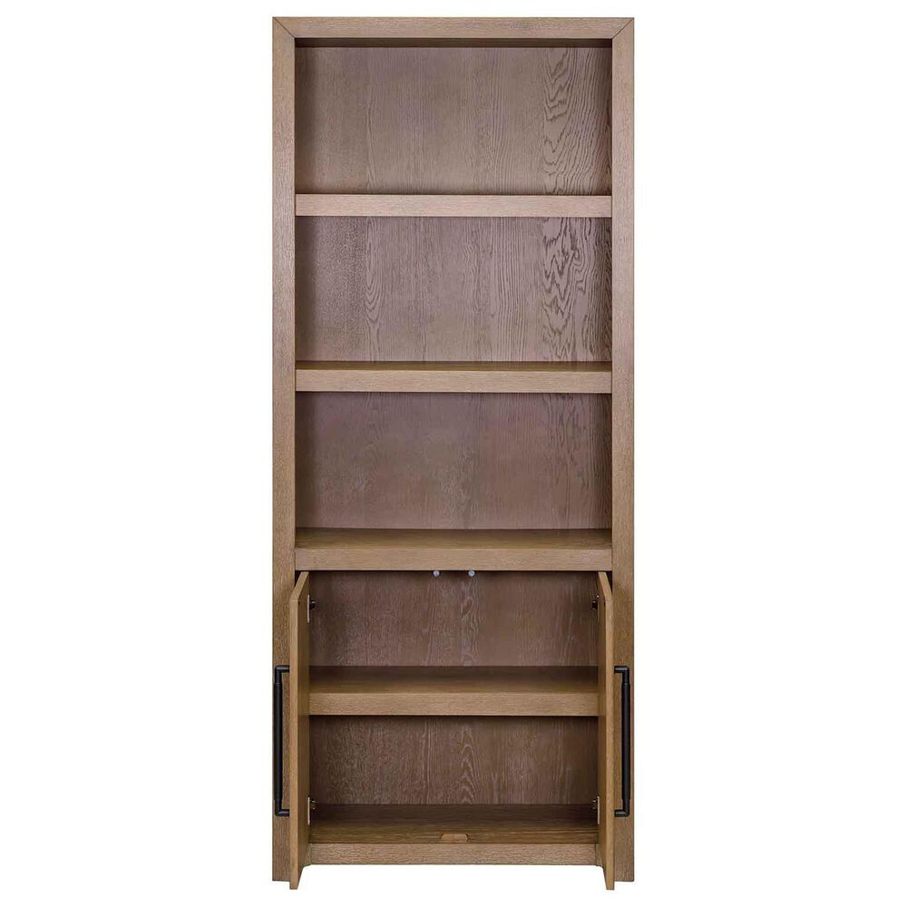 Wycliff Bay Canyon Drive 3-Piece Writing Desk with Bookcase and Lateral File Set in Natural Oak, , large
