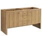 James Martin Vanities Hudson 60" Double Bathroom Vanity in Light Natural Oak with 3 cm White Zeus Quartz Top and Rectangular Sinks, , large