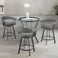 Blue River Naomi and Chelsea 4-Piece Counter Height Dining Set in Matte Black, , large