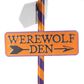 The Gerson Company 47.95"H Lighted Metal Halloween Street Lamp with LED Candle in Assort, , large