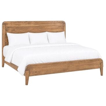Archbold Furniture Warren King Platform Bed in Warm Harvest, , large