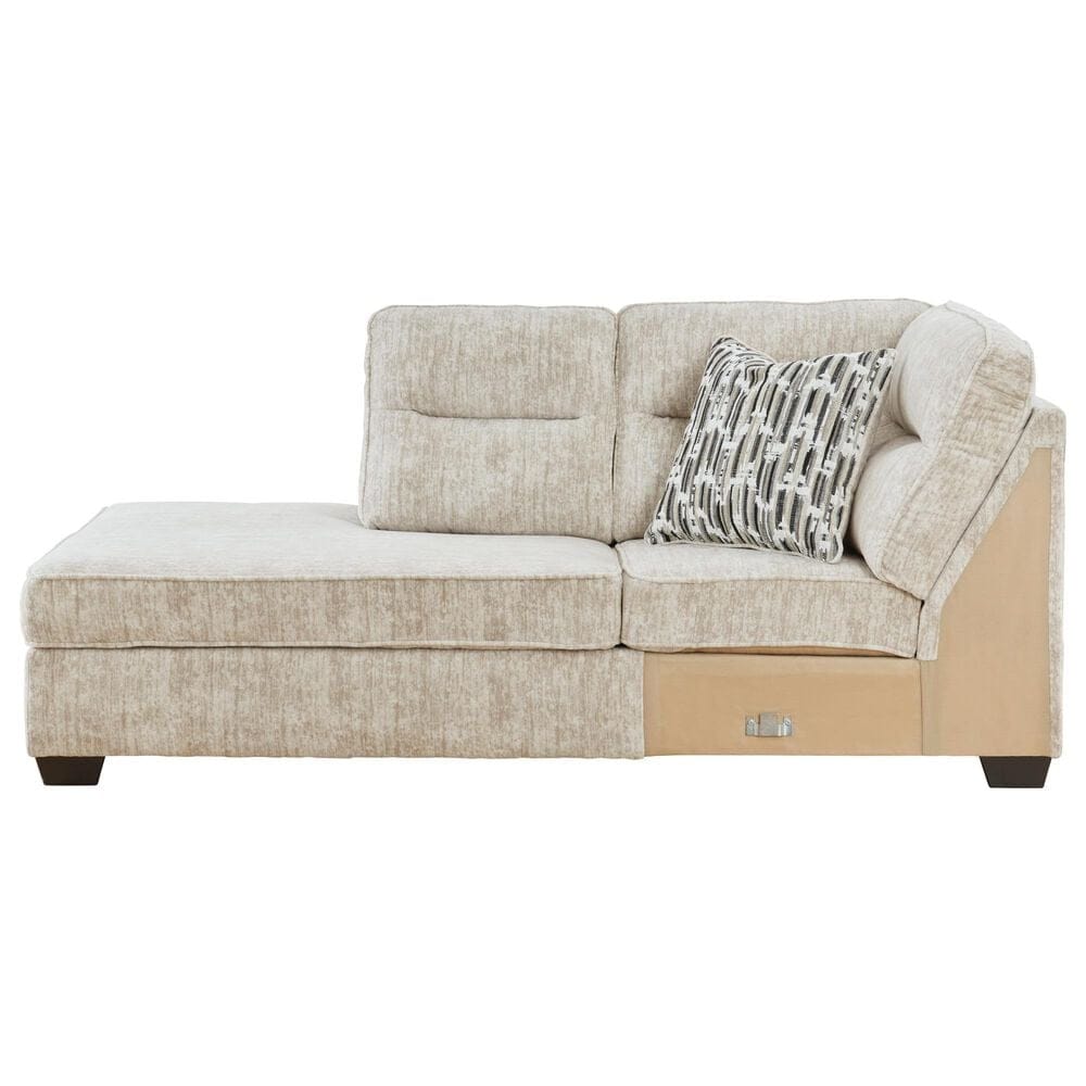 Ashley Lonoke 2-Piece Left Facing Sectional with Chaise in Parchment, , large