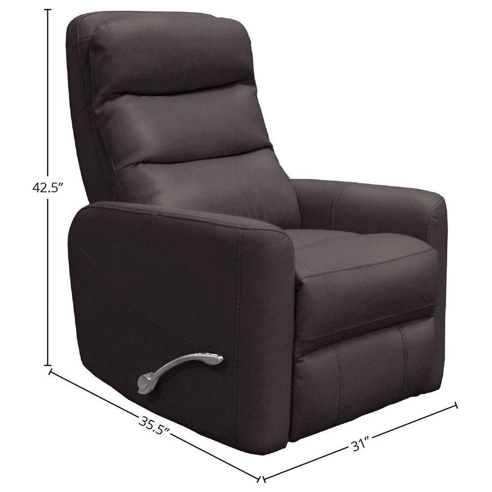 Simeon Collection Hercules Manual Swivel Glider Recliner in Chocolate, , large